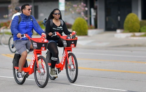 Ride A Bike On The Sidewalk